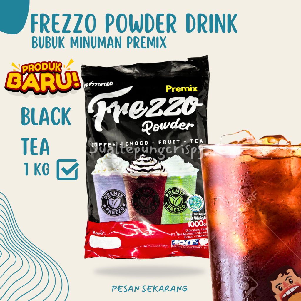 

{PRODUK BARU} Frezzo Bubuk Minuman Rasa Teh Hitam / Black Tea Powder Drink 1 Kg