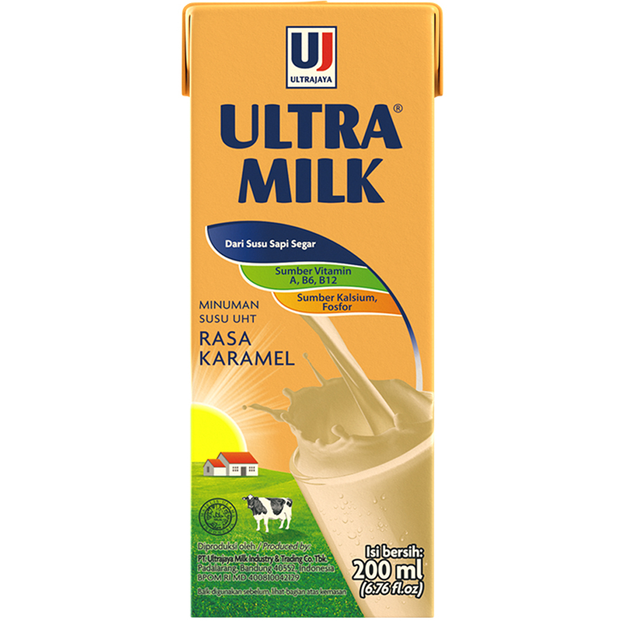 

ULTRA MILK Susu UHT Karamel 200 ml