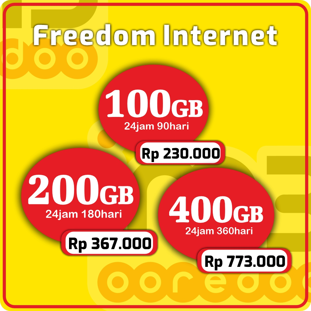 Paket Data Indosat im3 Murah Jumbo 100GB 200GB 400GB 3bulan 6bulan 1tahun