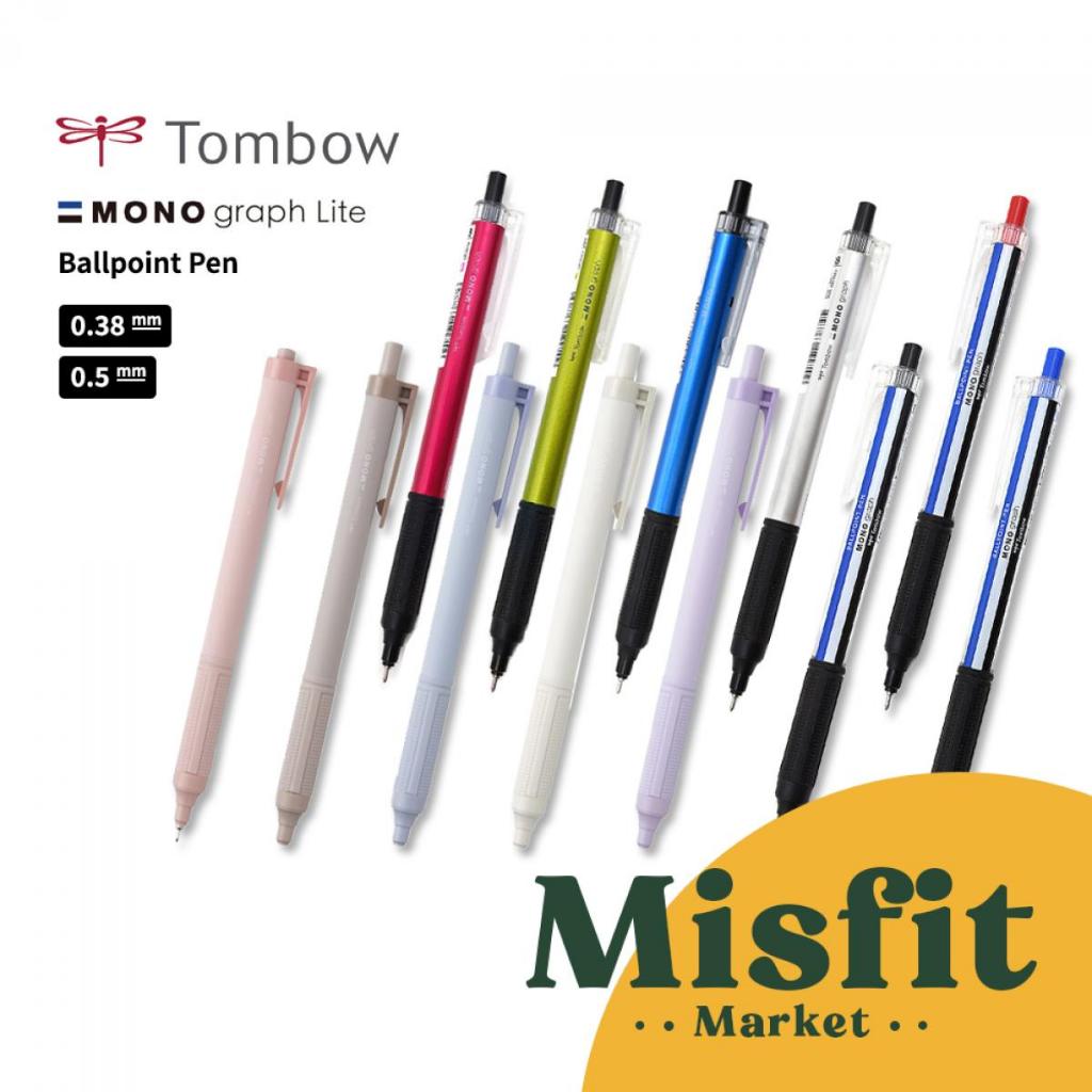 

Tombow Mono Graph Lite Ballpoint Pen SMOKY 0.38 0.5 mm Bolpen Pulpen Bolpoin