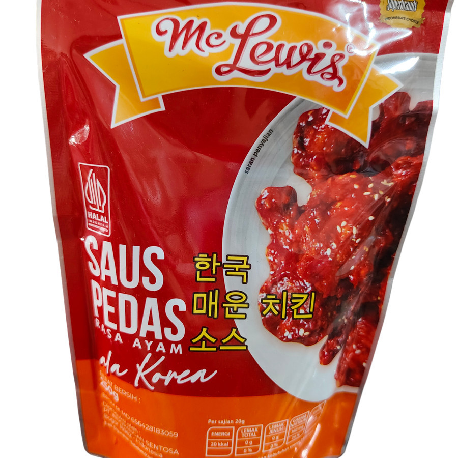 

Mc Lewis Korean Sauce 250gr Saus Pedas rasa Ayam ala Korea Mclewis