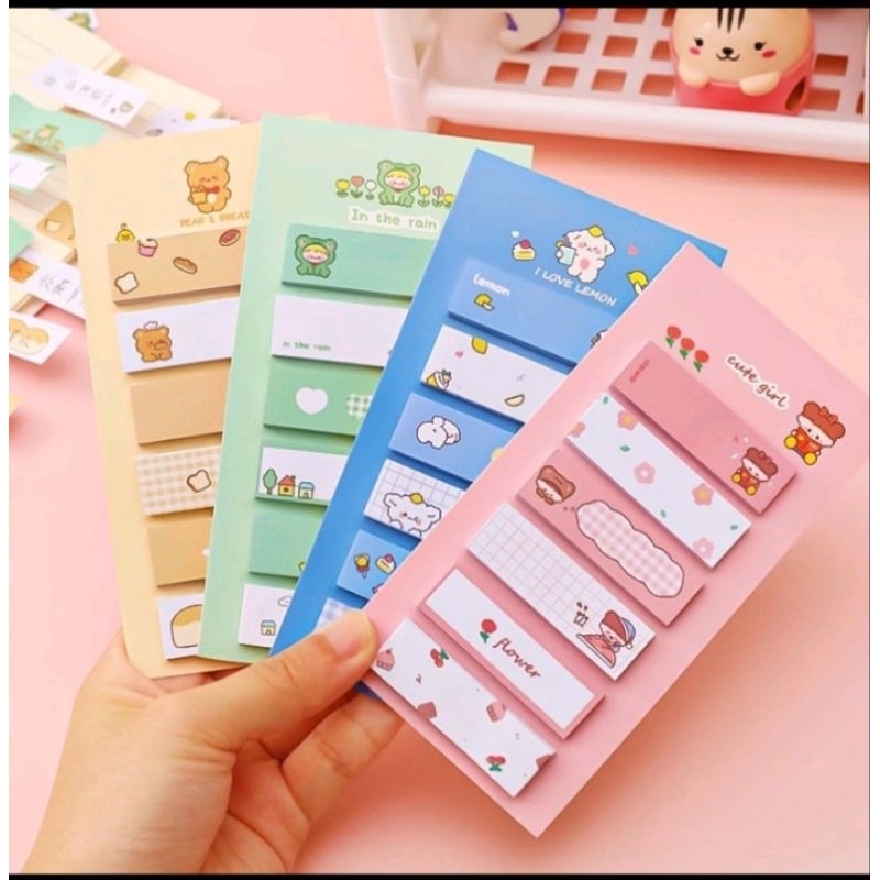

Sticky Note 6 Baris 120 Lembar Karakter Anak / Memo Pembatas Buku