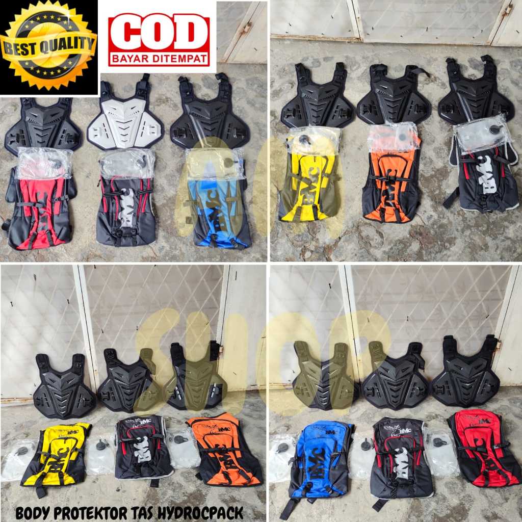 TAS BODY PROTECTOR HYDROPACK BACKPACK PELINDUNG DADA TRAIL SUPERMOTO MOTOCROSS