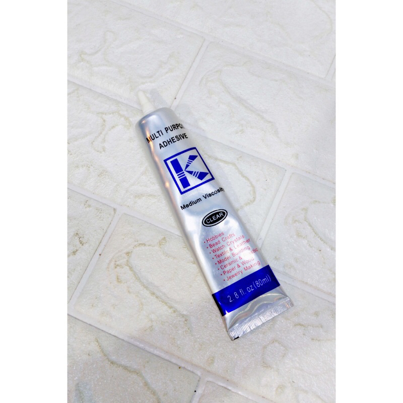 

80ml Lem kraft K adhesive Super Glue Clear Multipurpose -HC