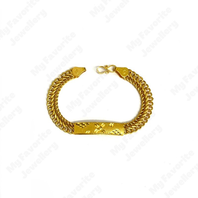 Gelang Anak Variasi Holo Super Papan 3graman Emas Asli Kadar 875