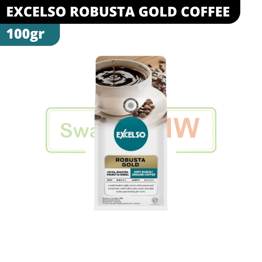 

Excelso Robusta Gold 100 gram - Ground / Bubuk