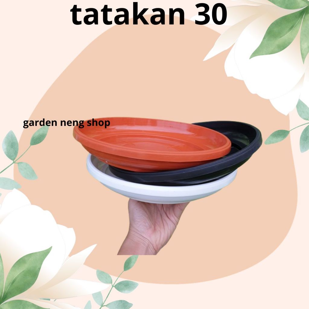 Tatakan Pot Besar Jumbo - Alas Pot Mawar 30 Tatakan Pot Mawar 30 Warna Putih Termurah