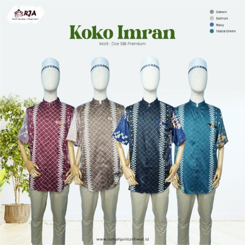 Koko Dior Imran Dewasa/Koko Dewasa Cowok/Koko Premium Silk
