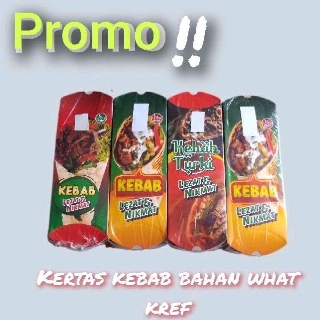 

kertas kebab/kemasan kebab/pembungkus kebab isi 1 pcs