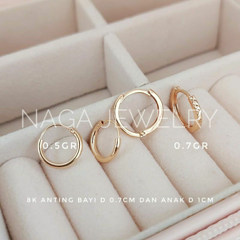 ANTING BAYI & ANTING ANAK GIPSY EMAS 375