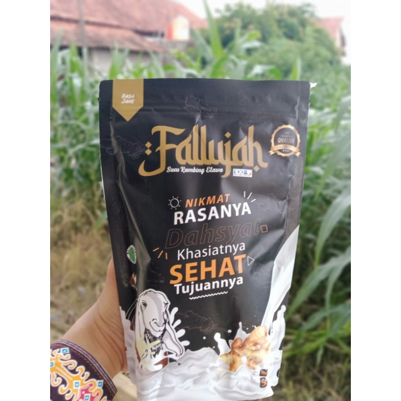 

( Varian rasa Jahe ) Susu Kambing Etawa Fallujah Varian rasa Jahe Susu Etawa rasa jahe Isi 500gr TIDAK PRENGUS GARANSI UANG KEMBALI