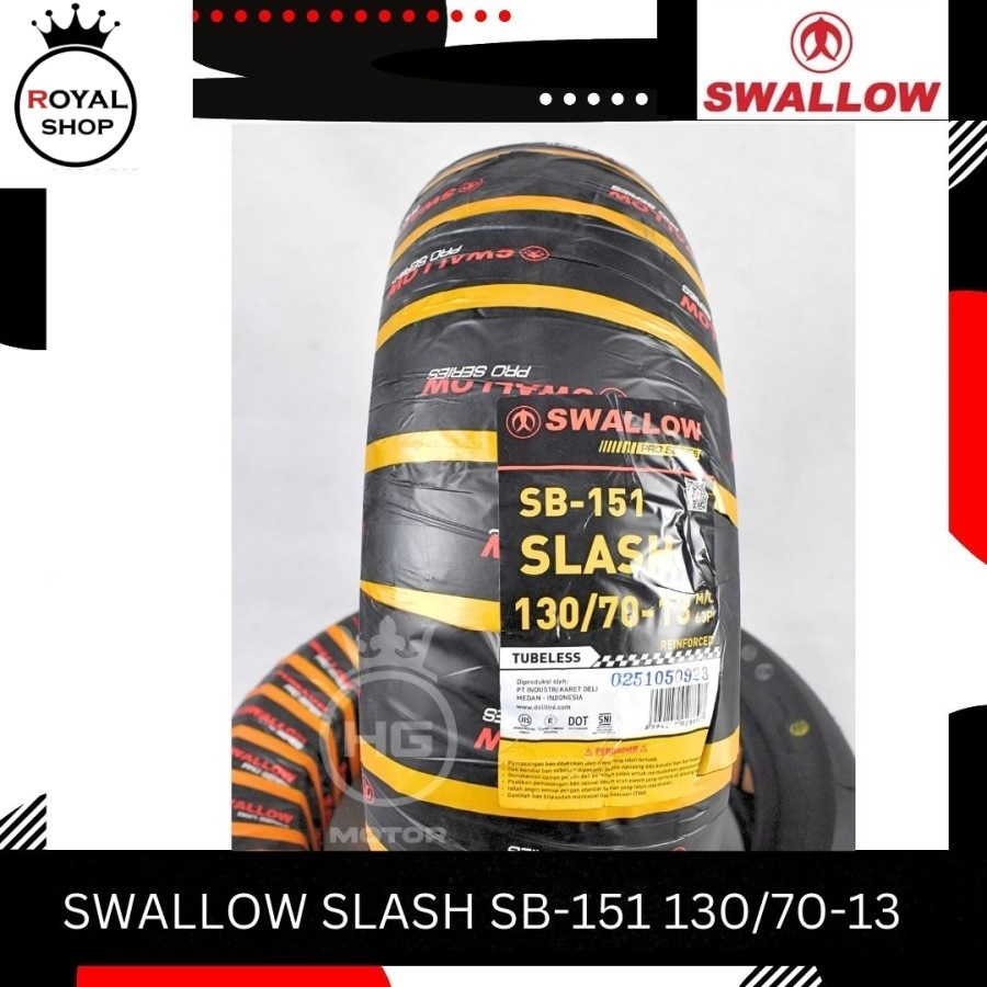 BAN SWALLOW SB-151 SLASH SOFT COMPOUND 130/70 140/70 RING 13 N-MAX