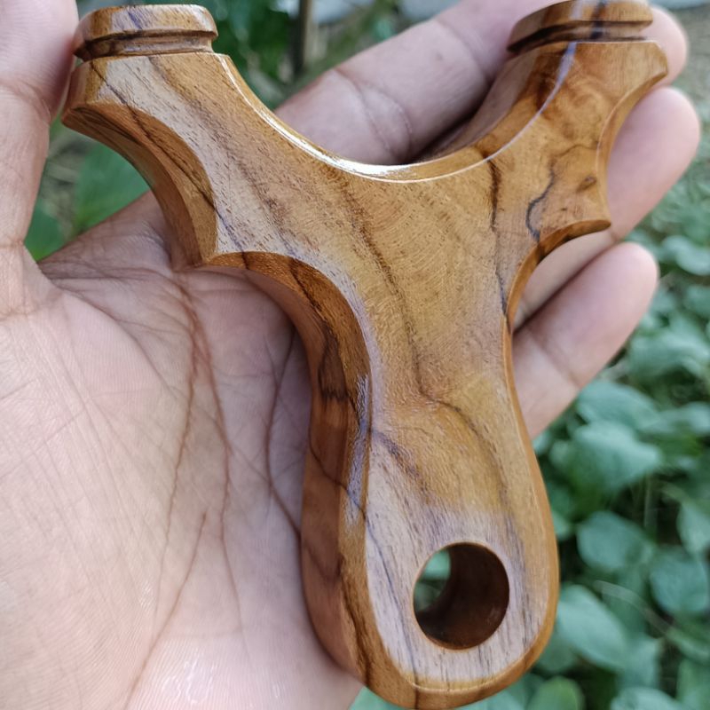 Ketapel kayu jati slingshot frame murah