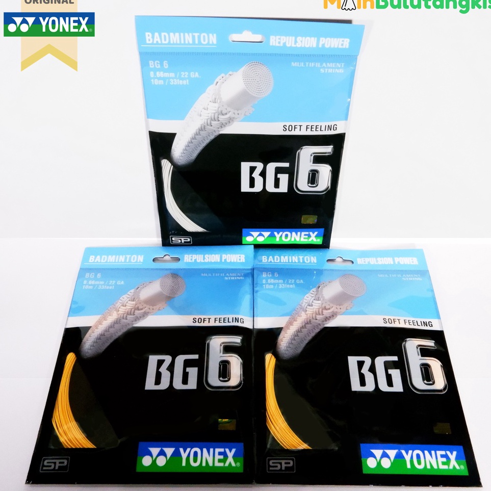 Senar Raket Badminton Yonex BG6 BG 6 Original 1 u Paling Dicari