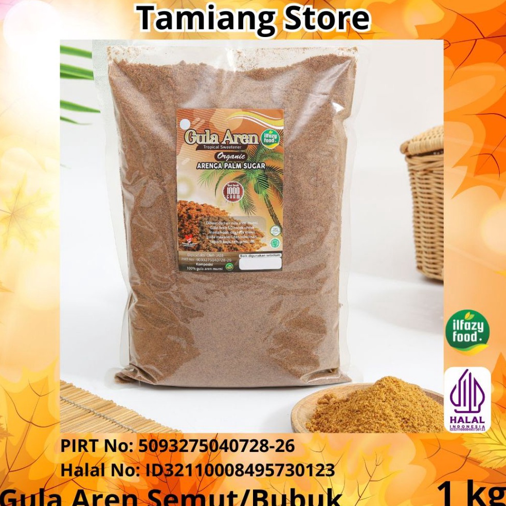 

Ready Stock ILFAZY FOOD Gula Aren Semut Organik Murni 1 kg W75