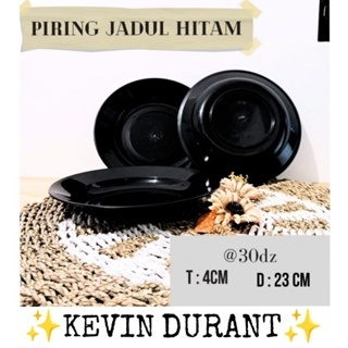 ( OM ) Piring Jadul Hitam Klasik / Piring Jadul Warna Warni / Piring Makan Plastik / Piring Jadul Pl
