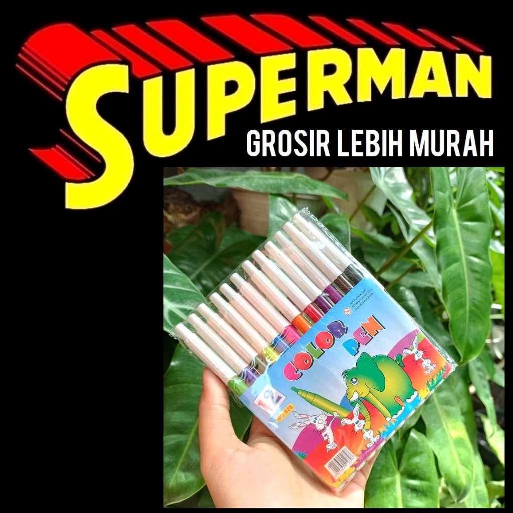 

(5G) PAKET 12PCS SPIDOL KECIL merk random sepidol mewarnai warna warni spidol gambar superman jogja supermanjogja