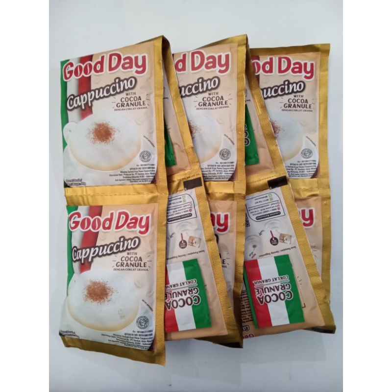 

good day cappuccino renceng 10 sachet × 25gr