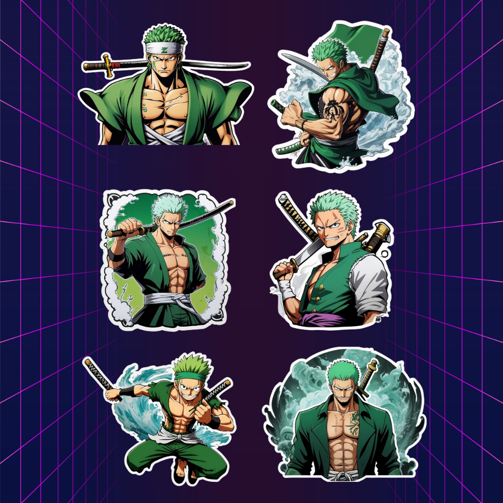 

STIKER VINYL ANIME ZORO ONE PIECE