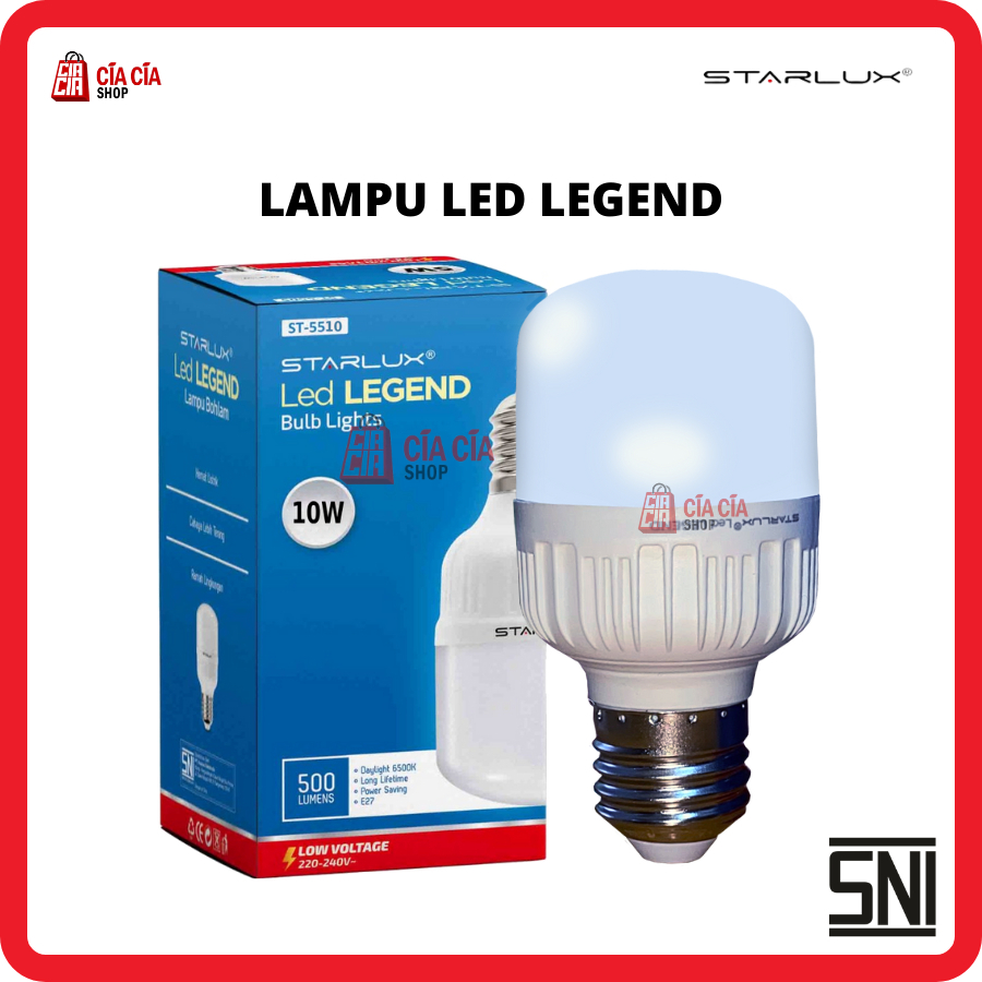 LED Legend 10 watt / lampu bohlam LED 10W / LED legend starlux 10 watt