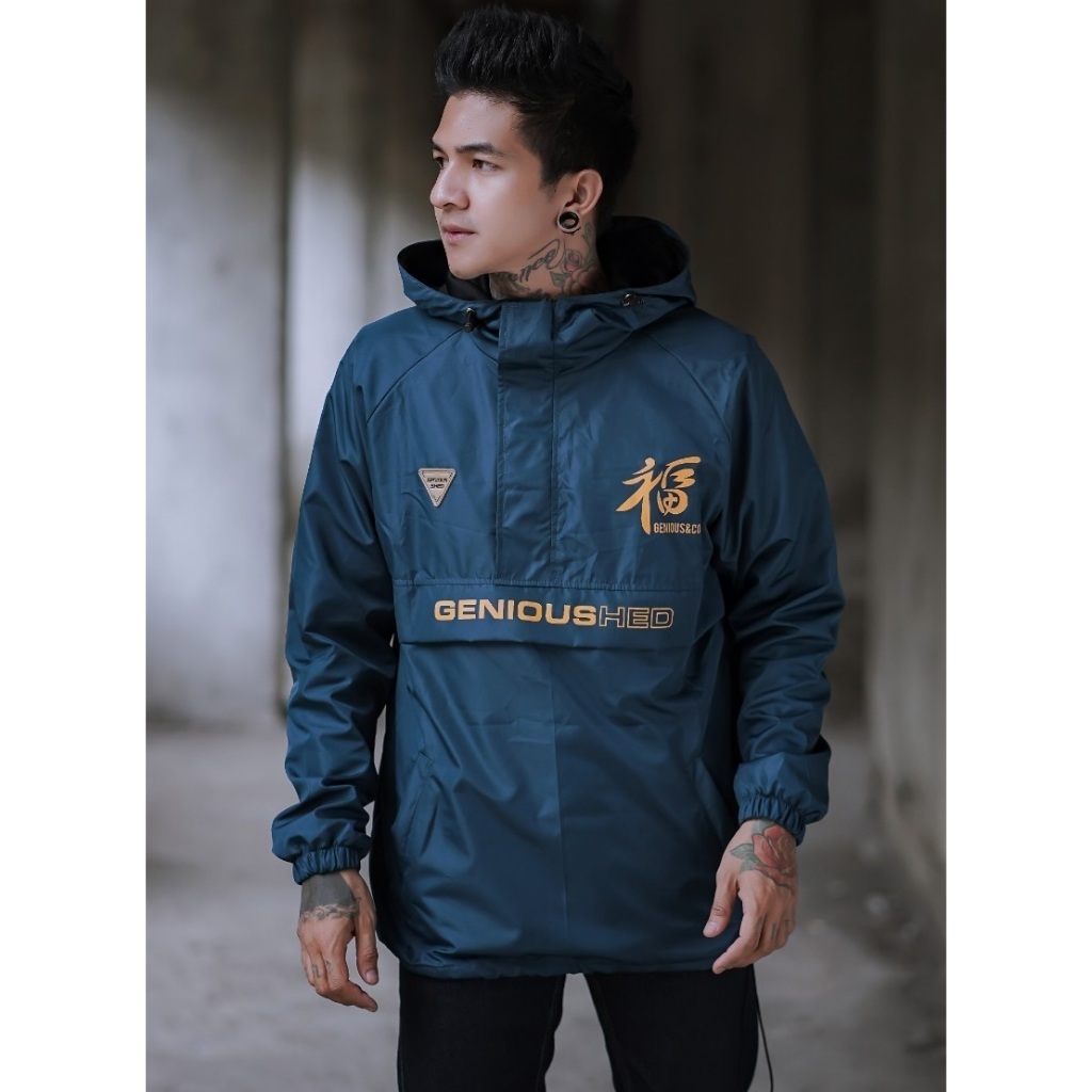 JAKET PRIA - JAKET CAGOULE BGSR - JAKET CAGOULE REGLAN CAMO VOLKER - JAKET PARASUT - JAKET VOLKER