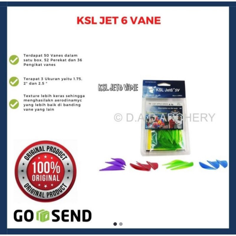 Ksl Jet 6 Spinwing Ukuran 1.75 - 2.00 - 2.50