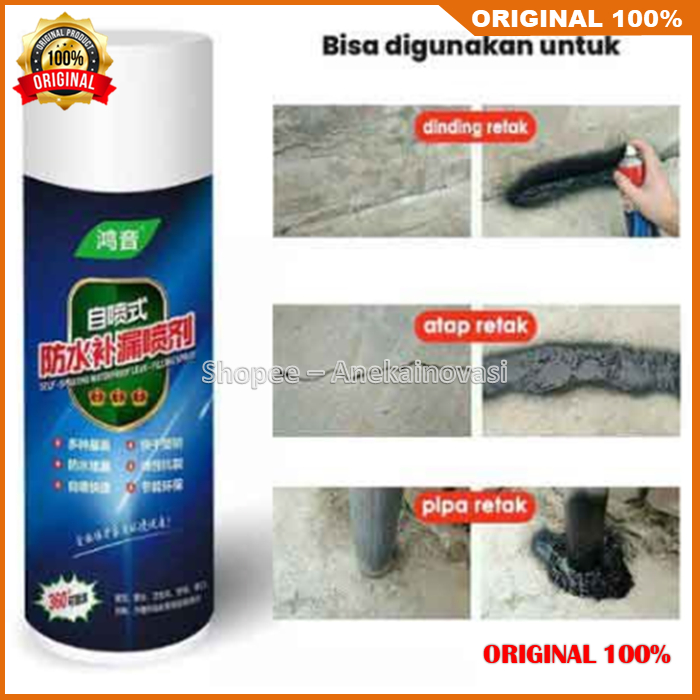Spray Penambal Bocor Semprotan Anti Bocor Atap Pipa Tembok 100% ASLI ORIGINAL
