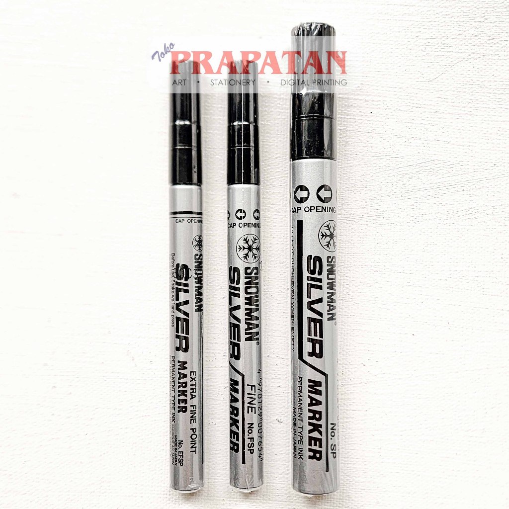 

Snowman Silver Permanent Marker GP | Spidol Silver