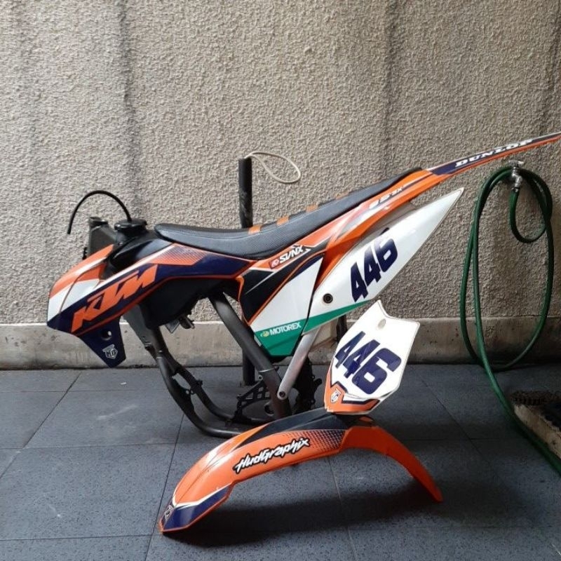 Frame rangka tangki jok airbox spakbor body KTM 85 SX