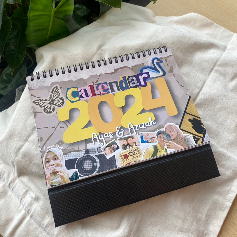 

KALENDER MEJA 2024 CUSTOM - (custom tema pasangan, keluarga, atau sahabat)