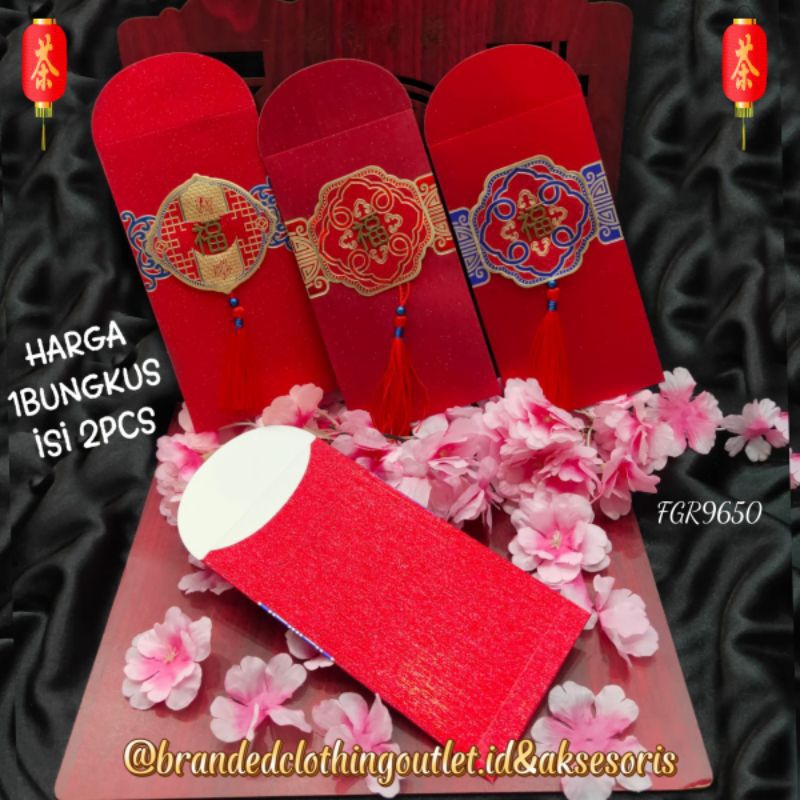 

(2 Pcs) ANGPAO FU LOGAM PREMIUM / ANGPAO IMLEK FU GLITTER / ANGPAO IMLEK HOK 3D / ANGPAO HOKI WEDDING NIKAH / FGR9650
