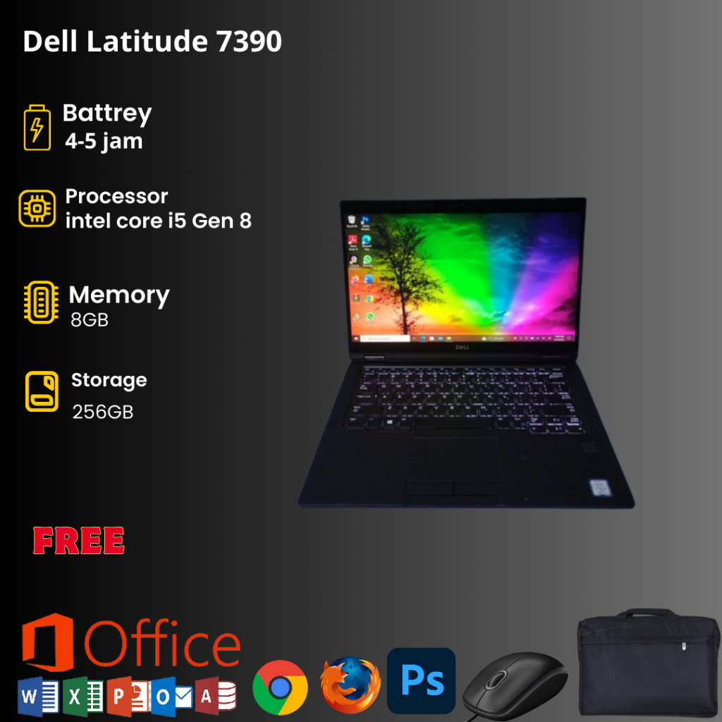 Dell Latitude 7390 /7380 i7/i5 Gen 6/7/8 Original Seken