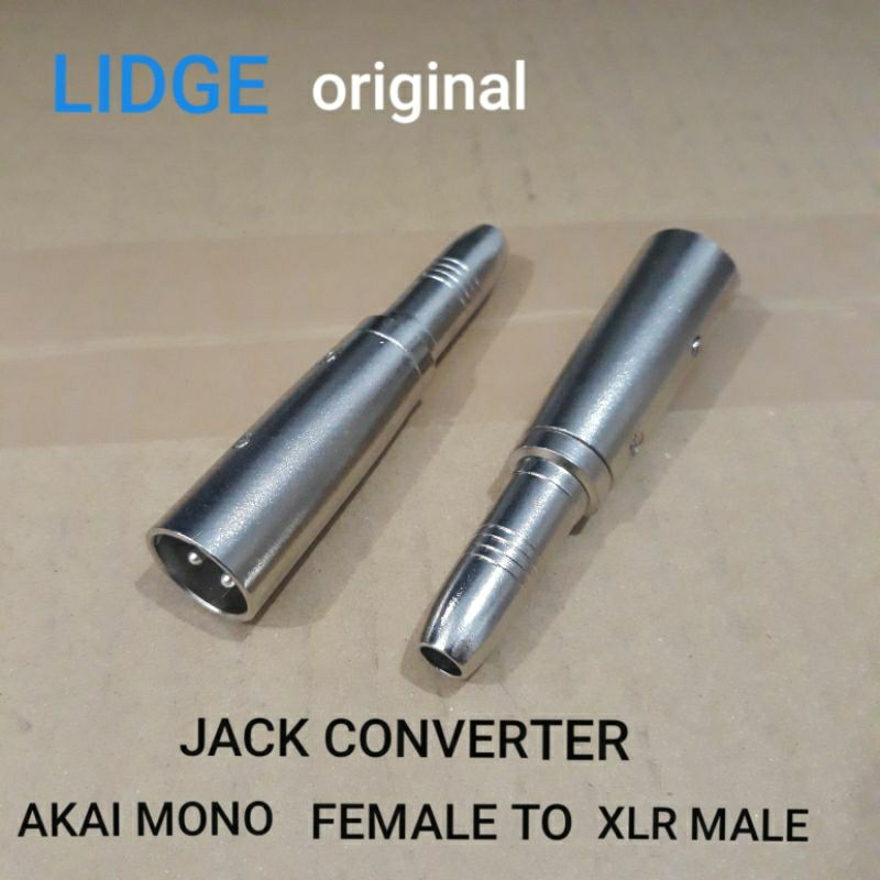 jack converter Lidge XA 076  akai mono female to xlr male