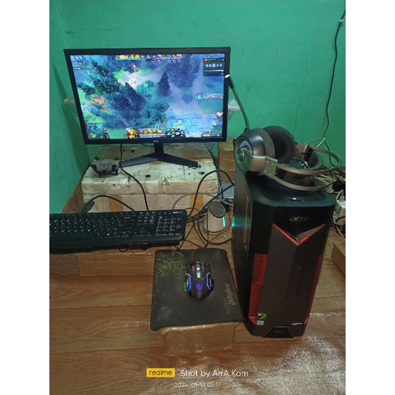 .:: PC ACER NITRO N50 600 CORE I7 GEN 9 + LG 24GL600F FULL HD 1920 X 1080 1MS 144HZ ::.