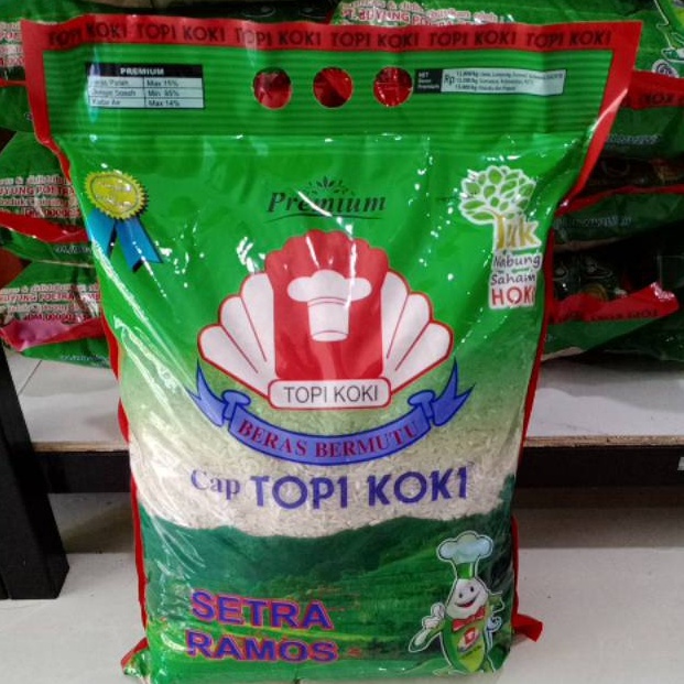 

ORIGINAL BERAS CAP TOPI KOKI SETRA RAMOS 5 KG 5KG TOPI KOKI SETRA RAMOS 5KG