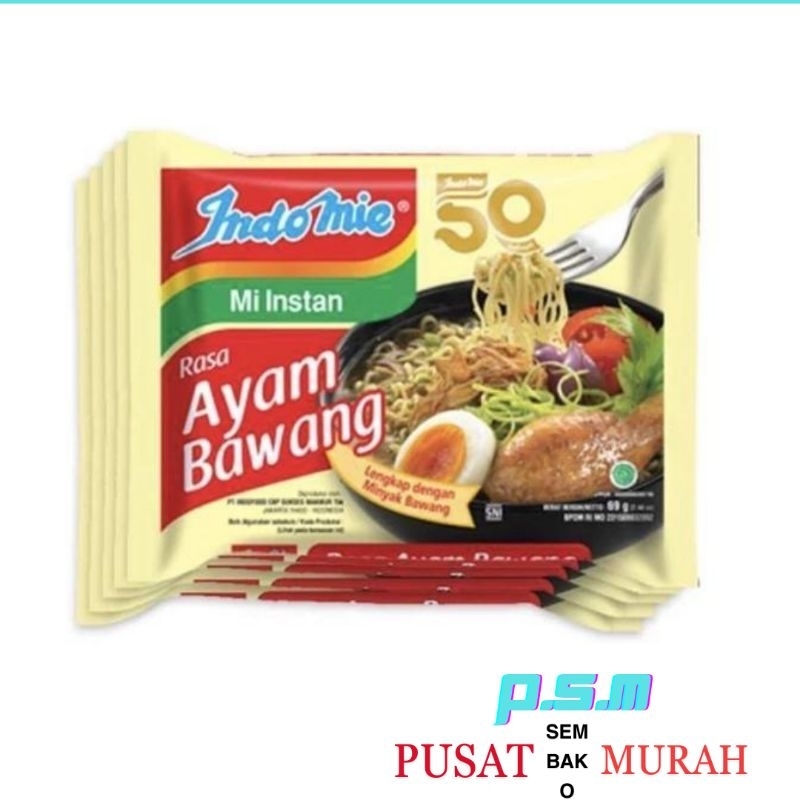 

mie instan INDOMIE ayam bawang/5pcs