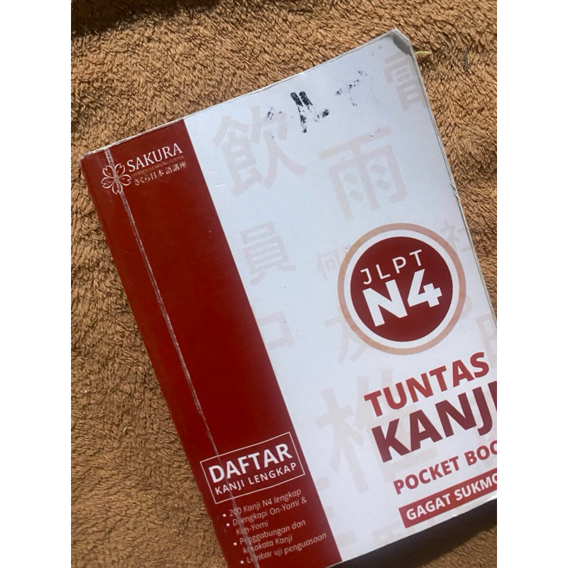 

TUNTAS KANJI N4 (BUKU SAKU) PRELOVED