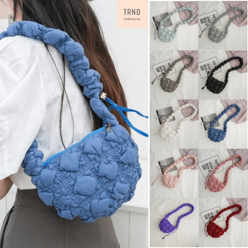 Carlyn sling bag mini -tas slempang wanita ala carlyn bag mini korea import puffy bag thailand bangk