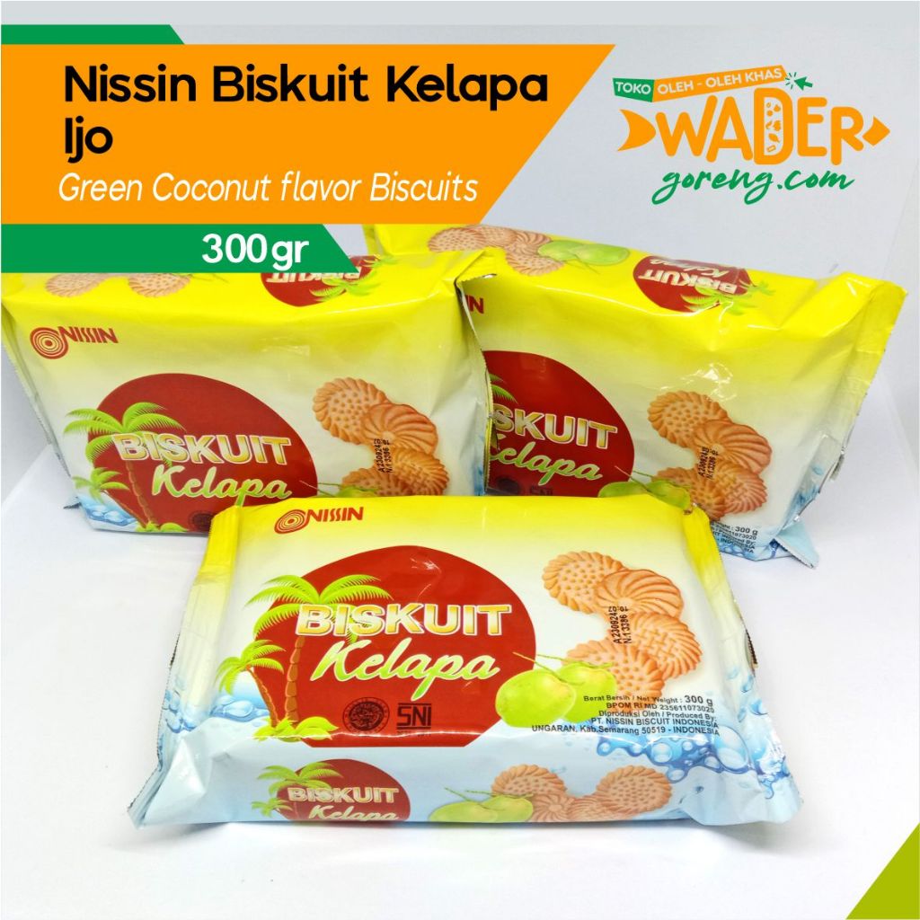 

Nissin Biskuit kelapa ijo murah laris 300 gram