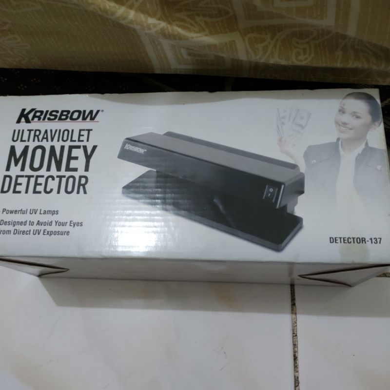 Money detector krisbow alat deteksi uang palsu