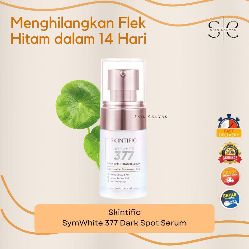 Skintific SymWhite 377 Dark Spot Eraser Serum 20 ml untuk Menghilangkan Flek Hitam by Skincanvas