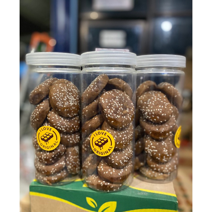 

Terlaku Kue Gambang Isi 15 pcs Gambang Toples Snack Cemilan Jadul Faiha Coklat