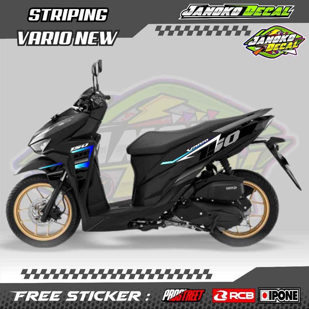 STRIPING VARIASI MOTOR VARIO 150 NEW / STICKER LIST VARIASI HONDA VARIO 150 NEW