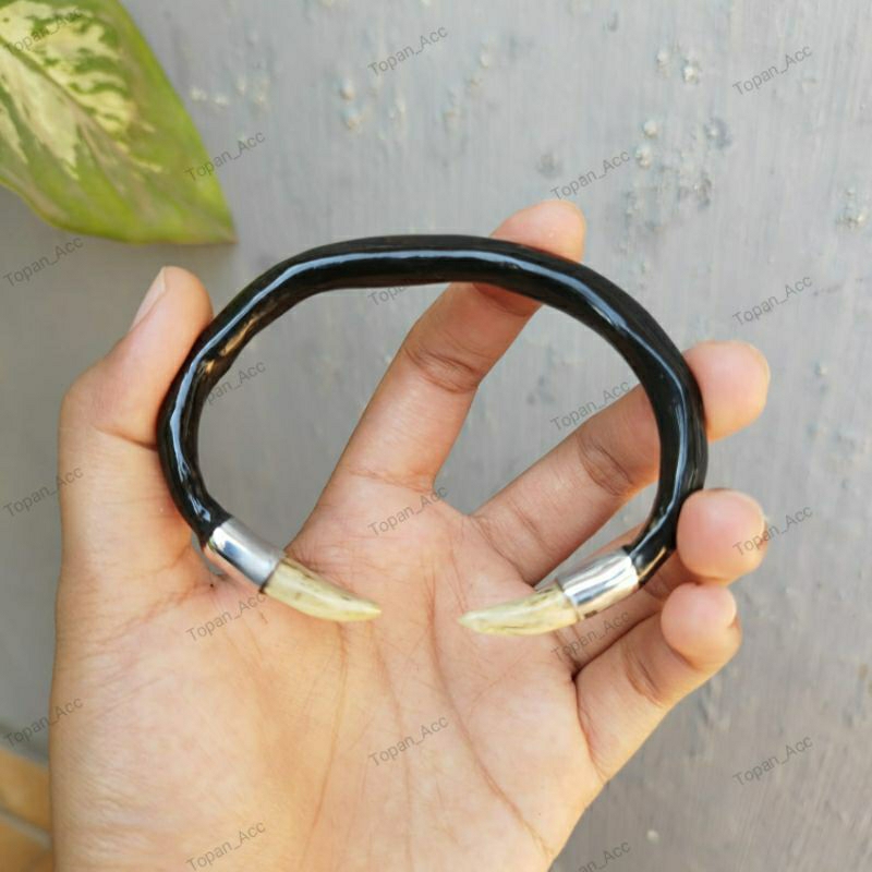 Gelang Akar Bahar Hitam C Kombinasi Bahar Putih