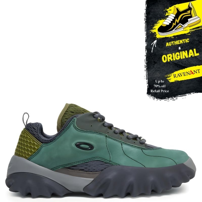 Sepatu OAKLEY FACTORY TEAM NUBUCK CHOP SAW Duck Green Thunderstorm ORIGINAL 100%