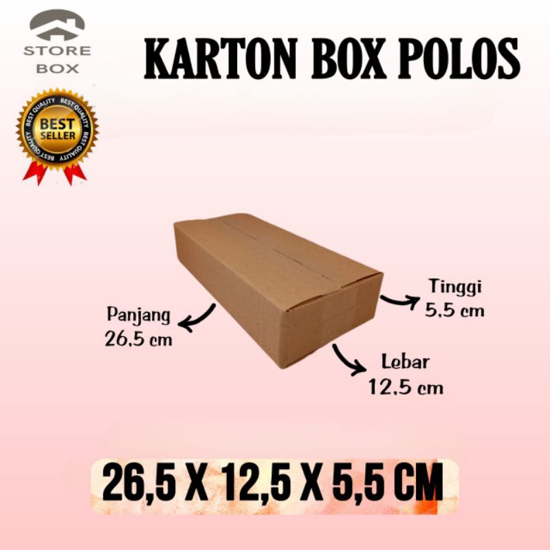 

kardus packing 26x12'5x5'5 kardus polos kardus kecil