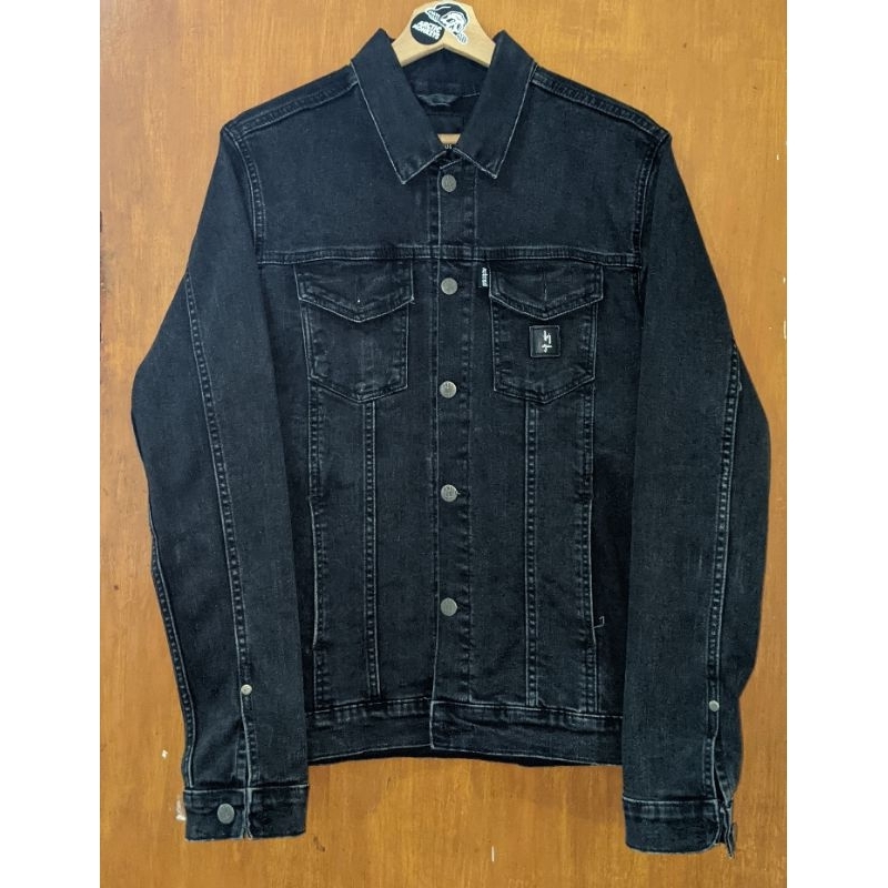 Maternal Disaster Jaket - Churces denim hitam black jeans jaket