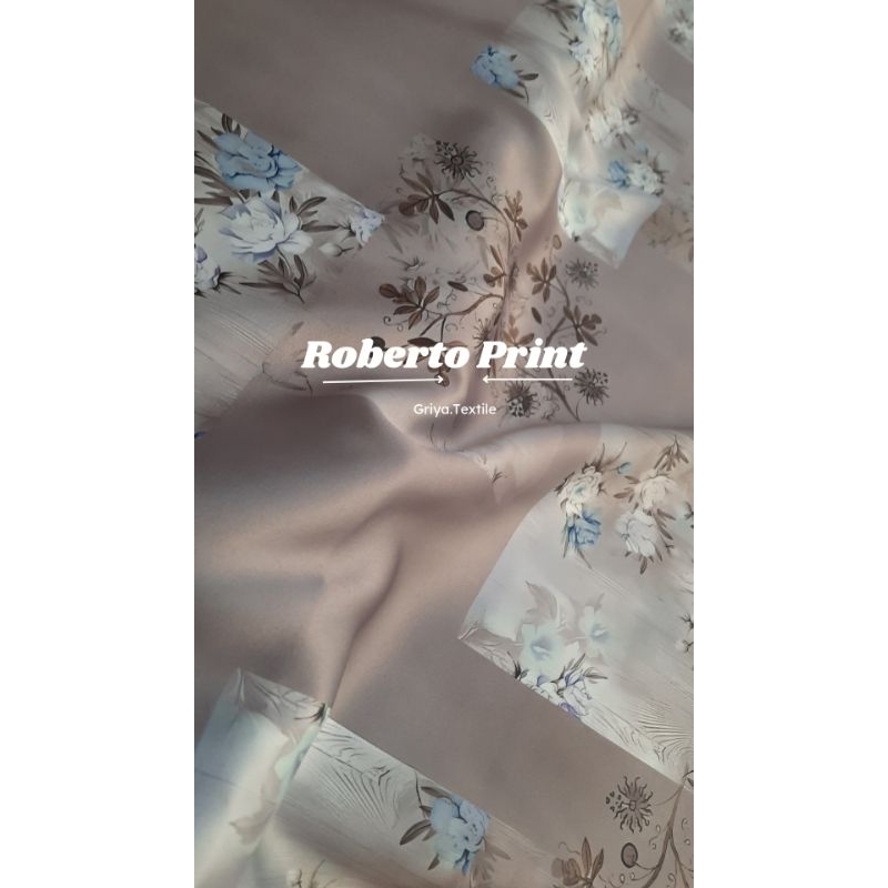 Roberto Print/Kain Roberto/Satin Roberto