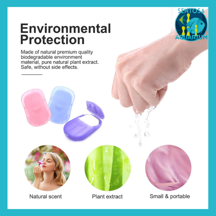 Sabun Kertas Cuci Ttangan Wangi Travelling Higienis Paper Soap Sabun Mini Kertas