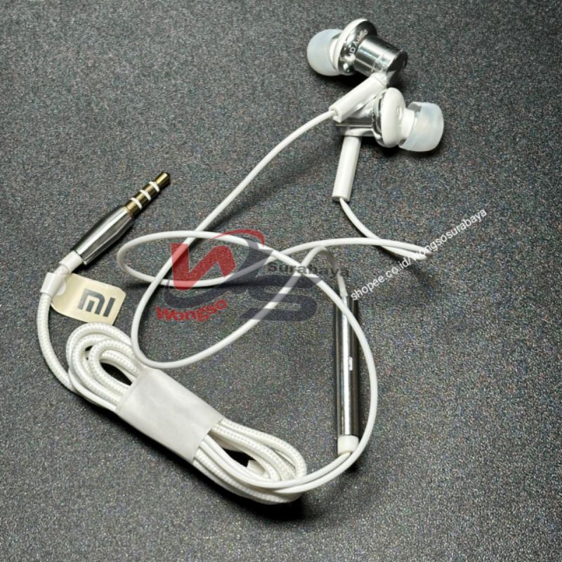 EARPHONE FULLBASS HEADSET HANDSFREE XIAOMI ORI 100% PISTON 7 POWERFULL BASS STEREO HD SOUND HI-RES X